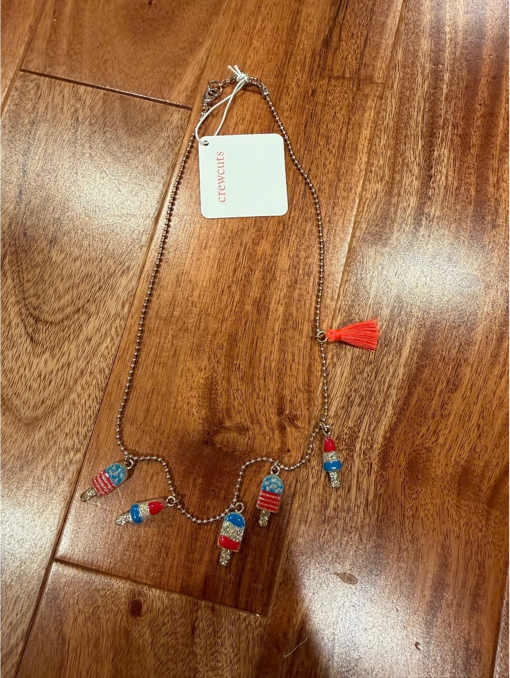 Crewcuts popsicle American necklace